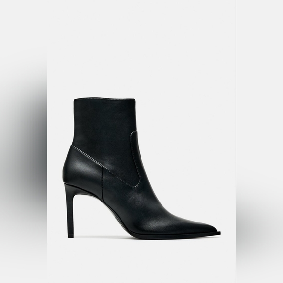 ✨️Zara✨️POINTED-TOE HEELED ANKLE BOOTS - Picture 4 of 16